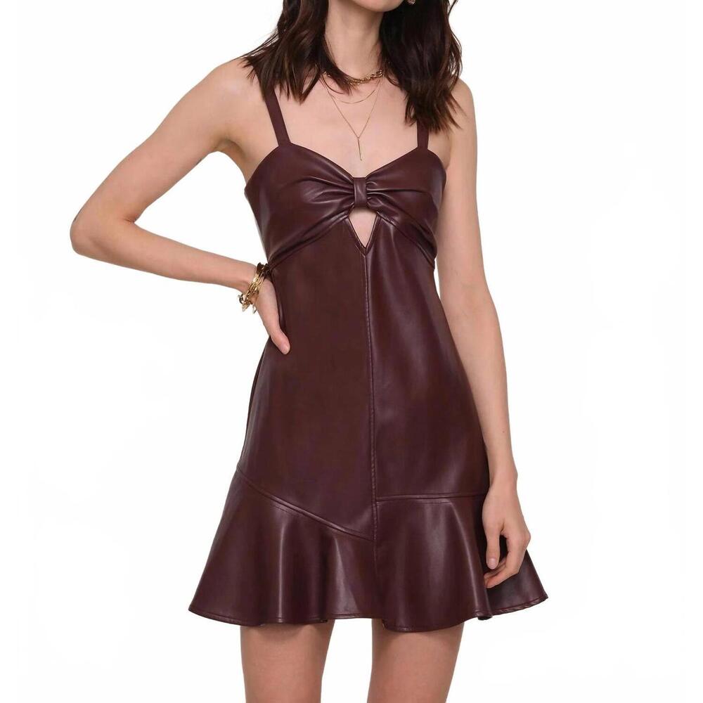 NEW HEARTLOOM lennon mini dress in brown